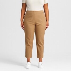 Banana Republic NWT‎ Women's 12 Brown Ankle Trousers Pull-On Stretch Work Pant